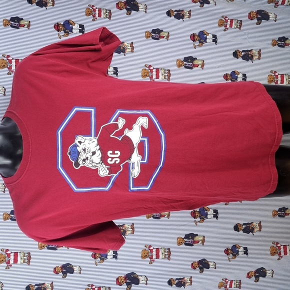 North Carolina State Bulldogs burgundy & white collgiate graphic LG t-shirt - Picture 2 of 7